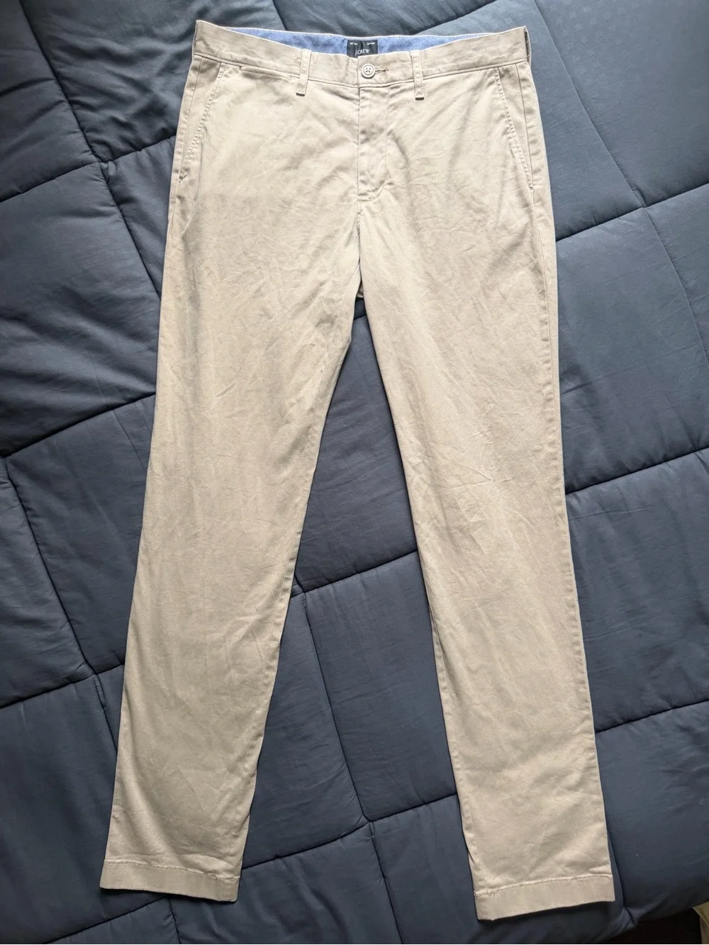 J. Crew Beige/Tan Slim Cotton Pants
